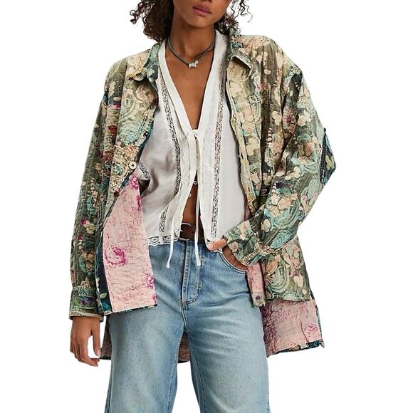 Magnolia Pearl Tops - MAGNOLIA PEARL Waterlily Adison Workshirt Shacket One Size New with Tag SOO